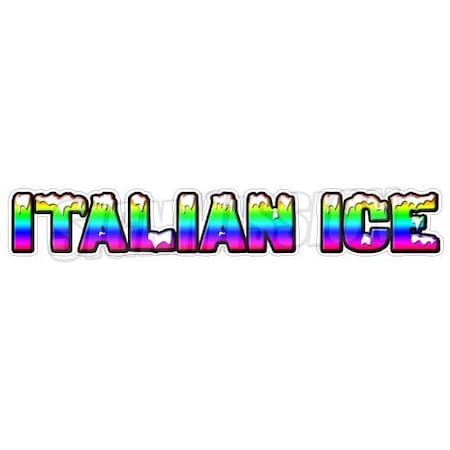 Signmission ITALIAN ICE Concession Decal cart trailer stand sticker equipment, D-48 Italian Ice D-48 Italian Ice